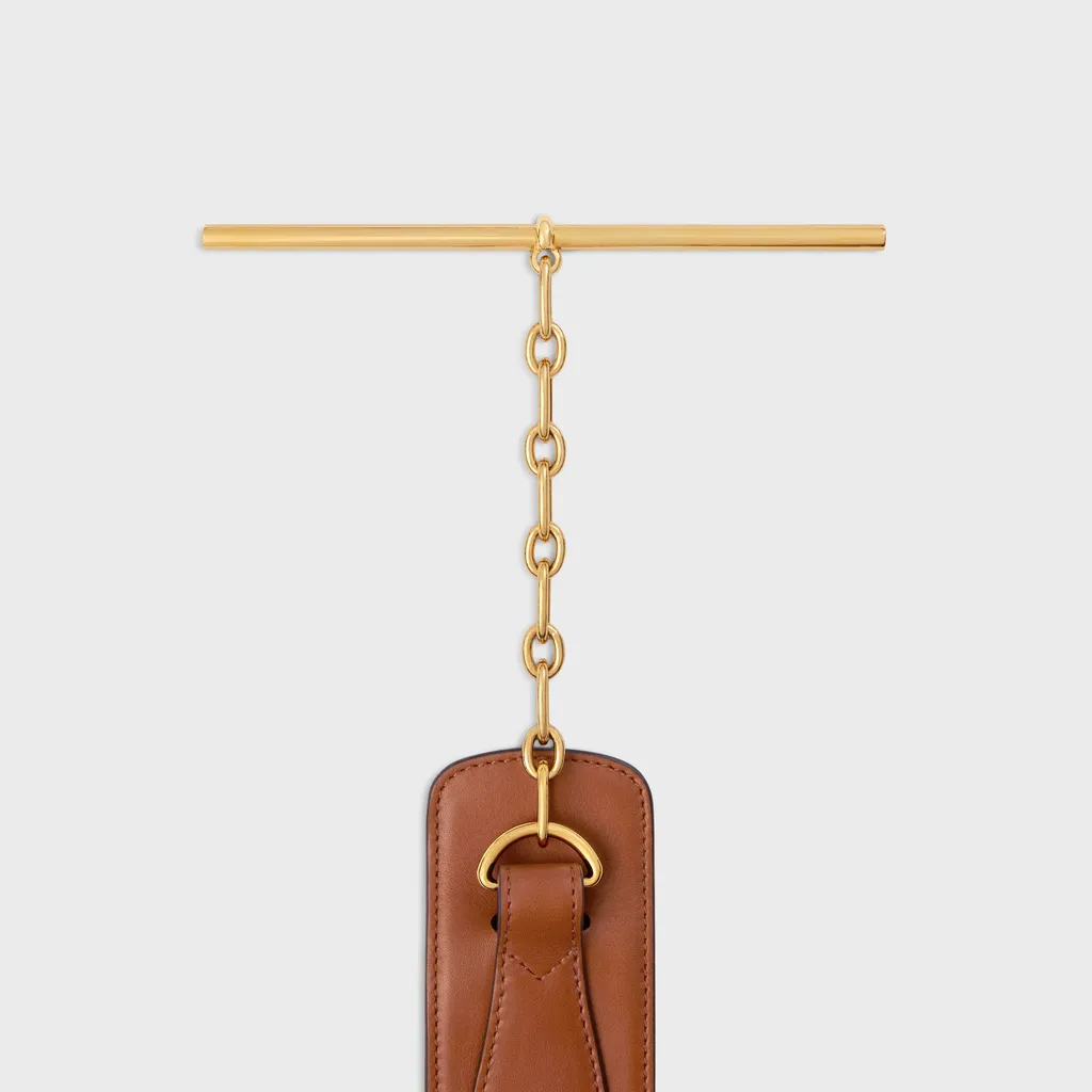 Large 50Mm Celine Disc Belt In Supple Natural Calfskin