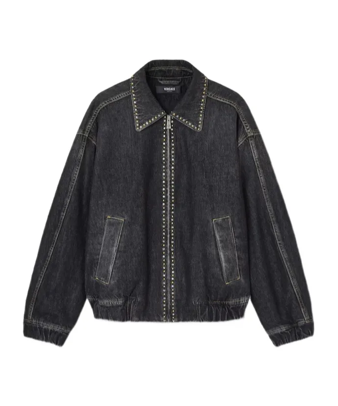 Versace Embellished Denim Blouson