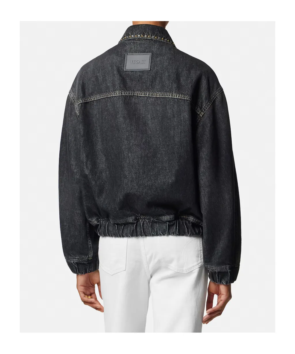 Versace Embellished Denim Blouson