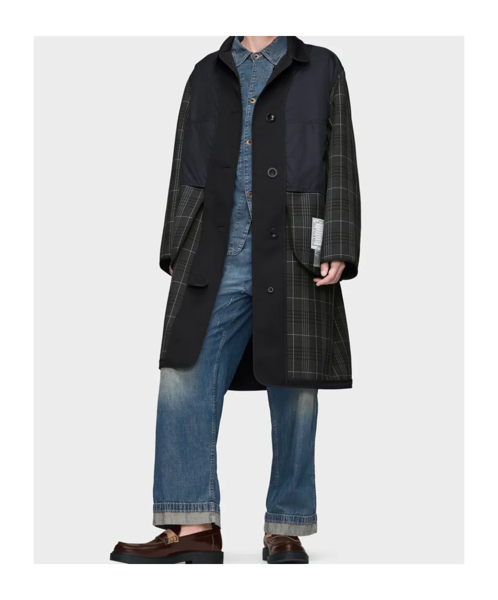 Reversible Checked Coat