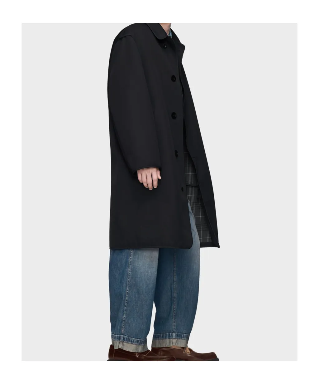 Reversible Checked Coat