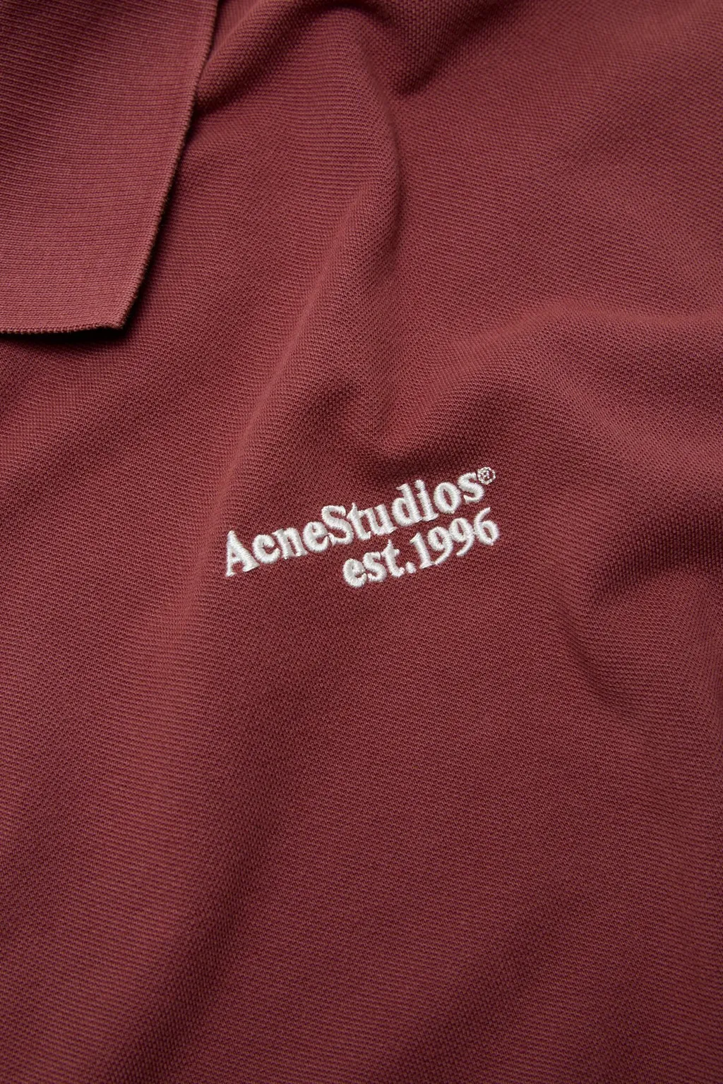 Acne Studios Washed Logo Polo Shirt