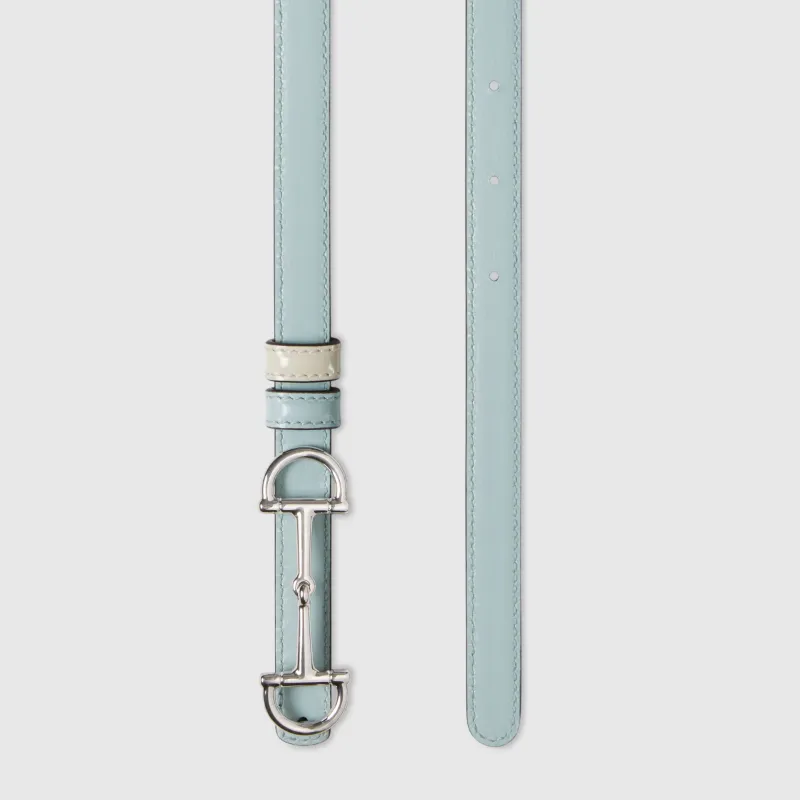 Reversible Thin Belt With Horsebit