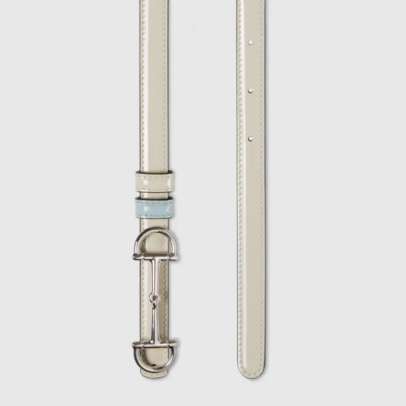 Reversible Thin Belt With Horsebit