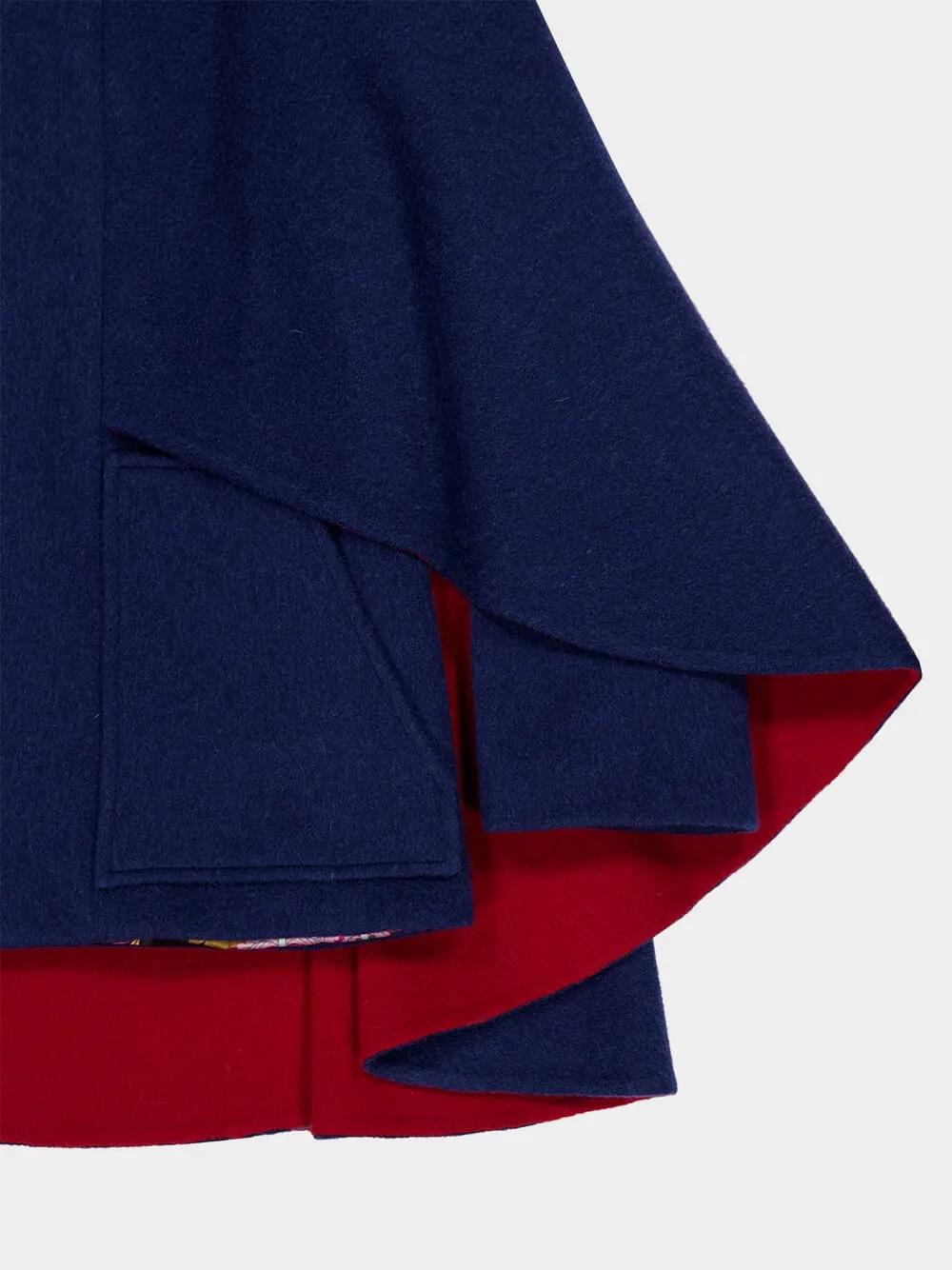 Double-Layered Cape Coat