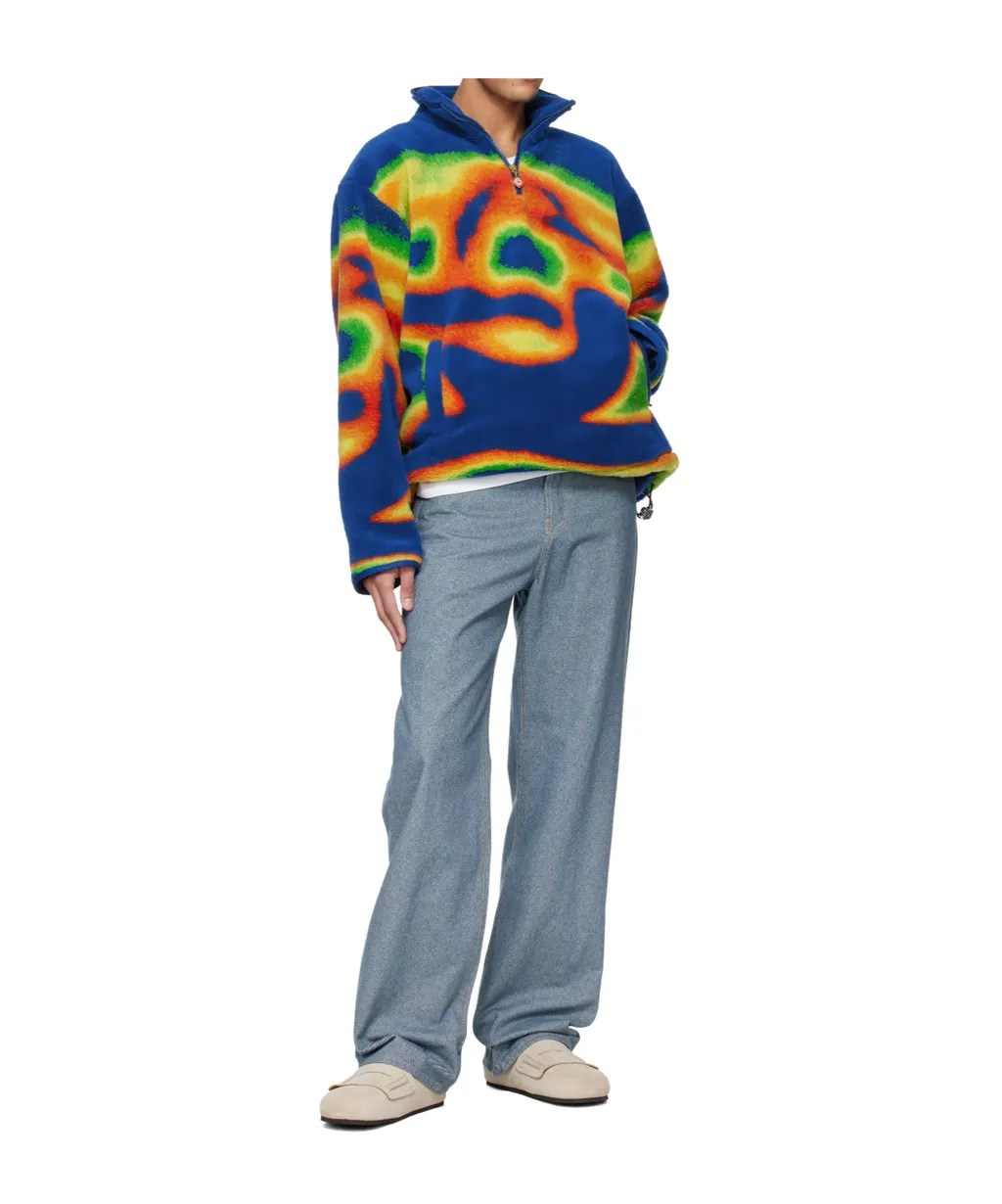 Half-Zip Long-Sleeved Casual Jacket