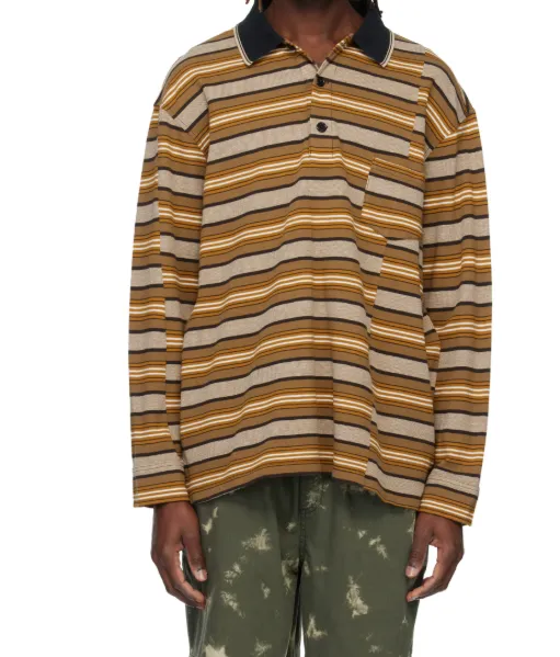 Plastron Striped Polo Shirt