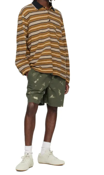 Plastron Striped Polo Shirt