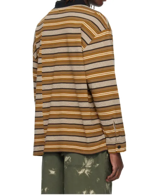 Plastron Striped Polo Shirt