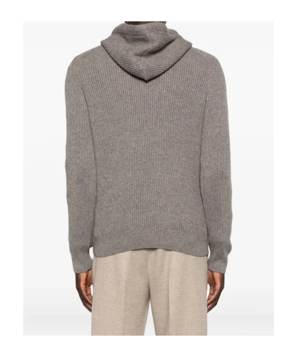 Hooded Knit Sweater