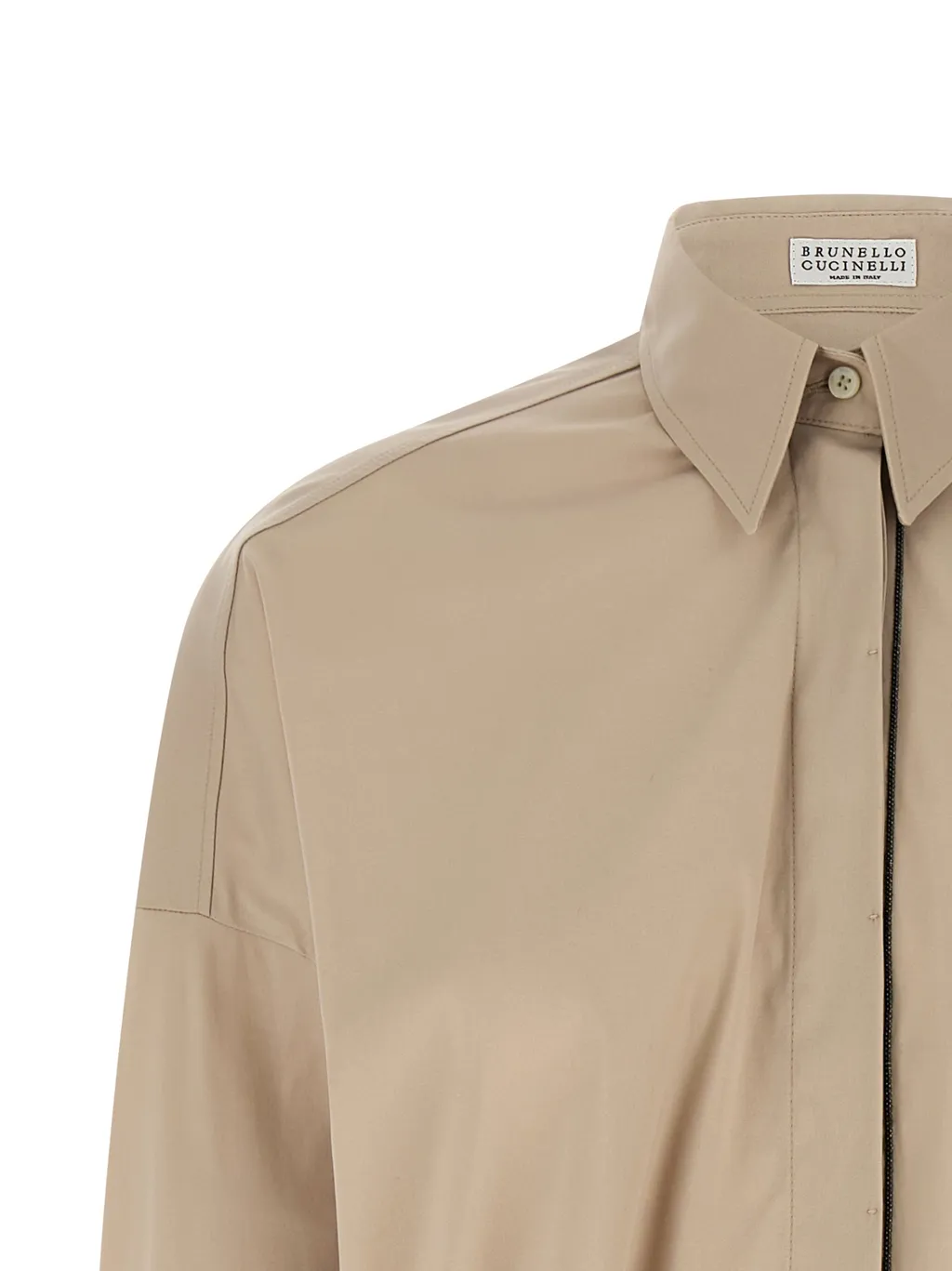 Brunello Cucinelli Monili Detailed Long-Sleeved Shirt