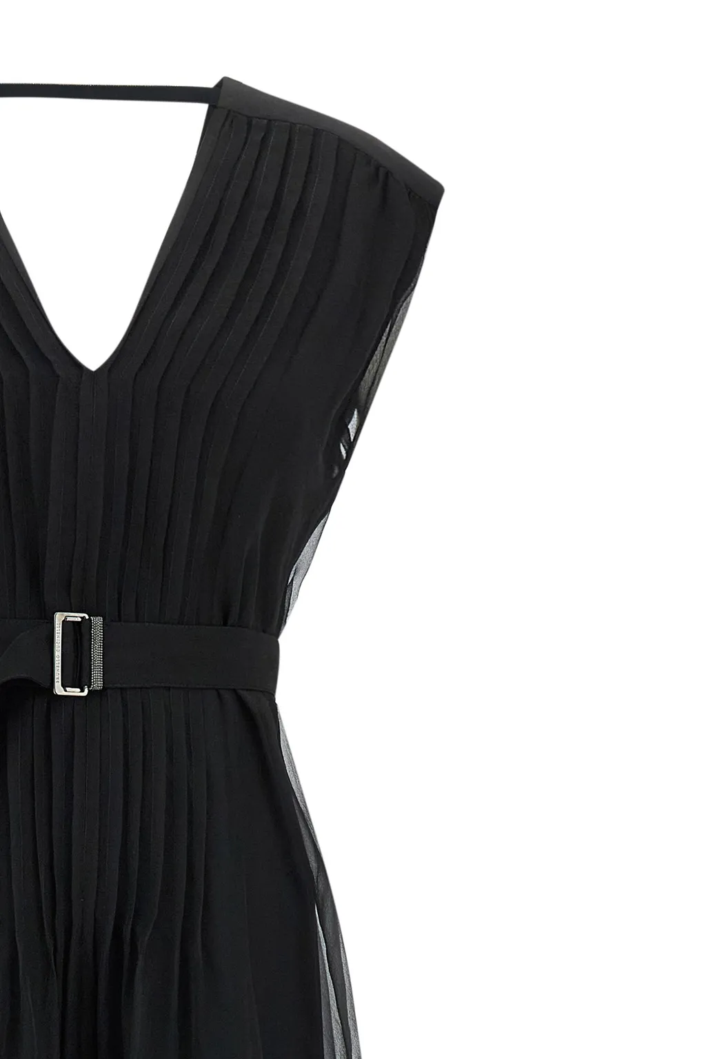Brunello Cucinelli V-Neck Sleeveless Dress