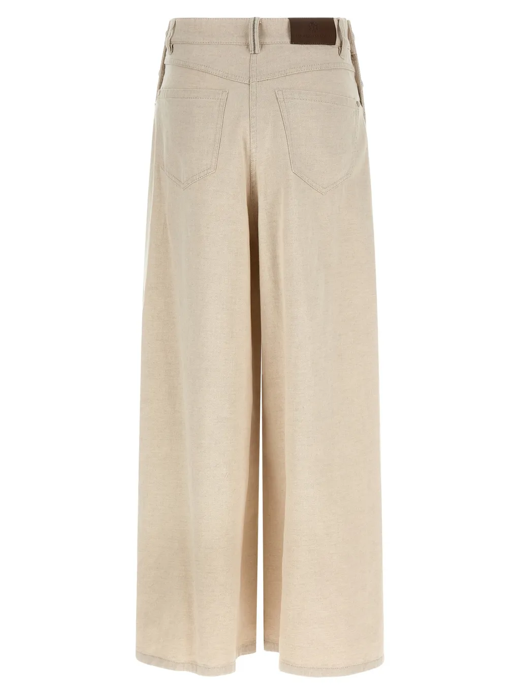 Brunello Cucinelli High-Rise Wide-Leg Jeans