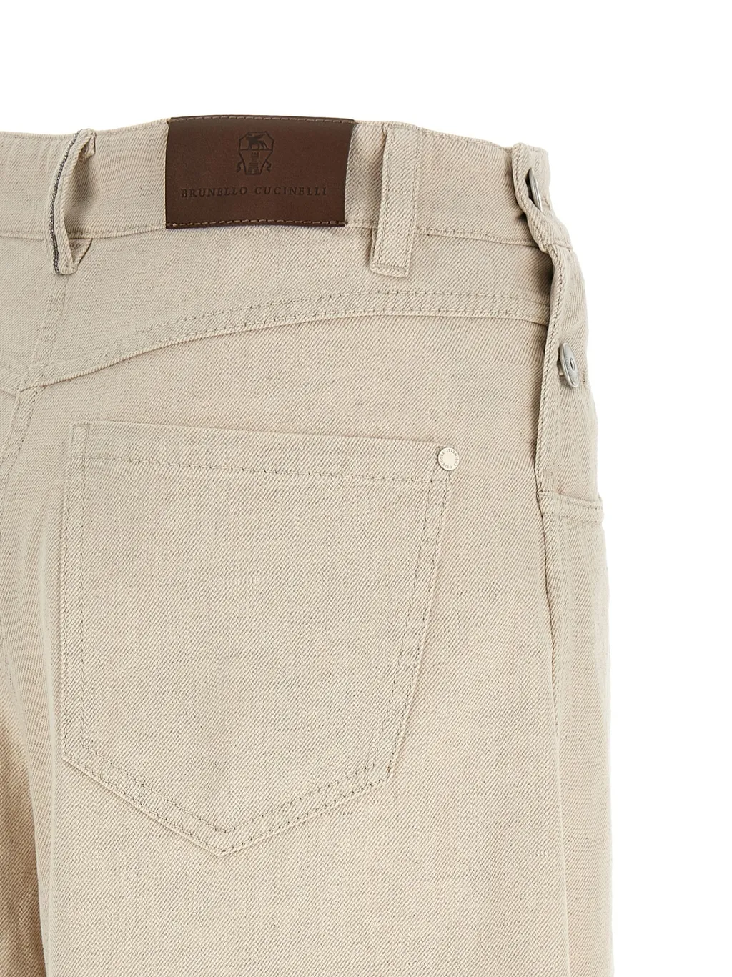 Brunello Cucinelli High-Rise Wide-Leg Jeans