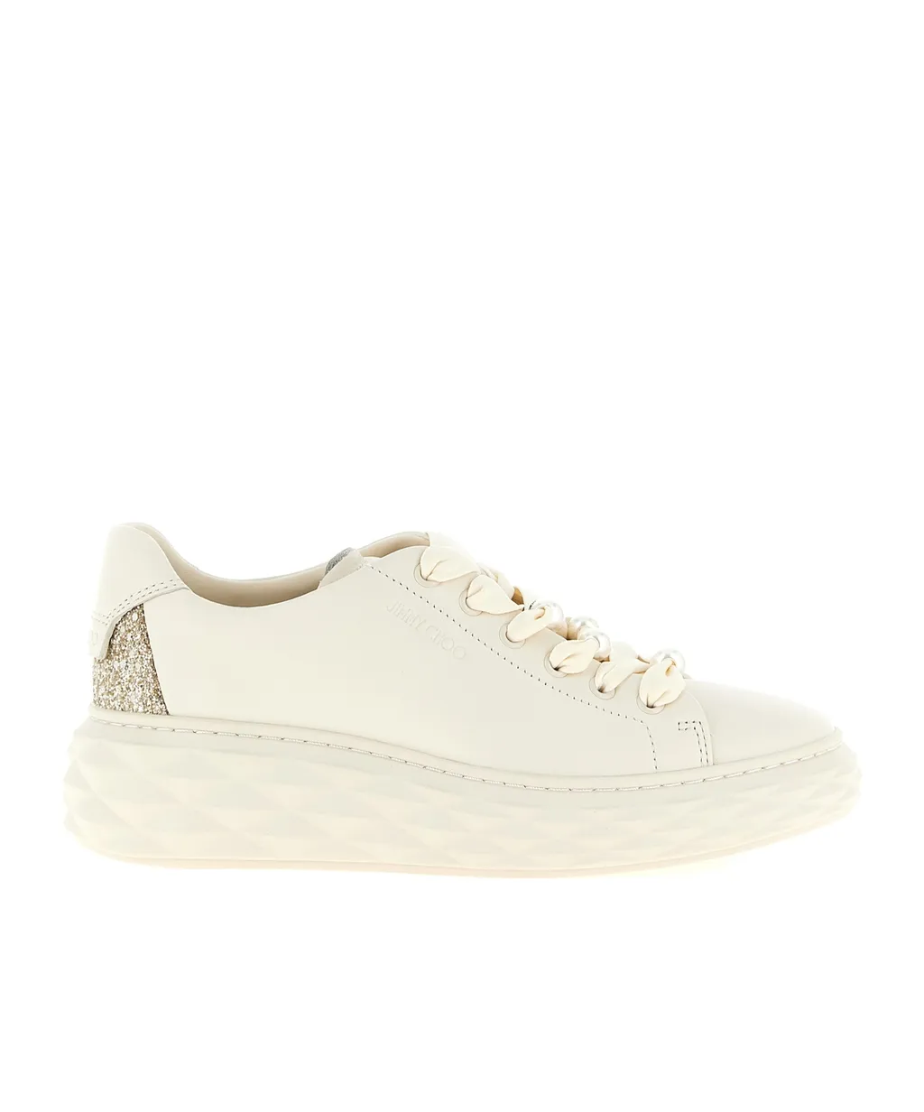 Diamond Light Maxi Leather Sneakers