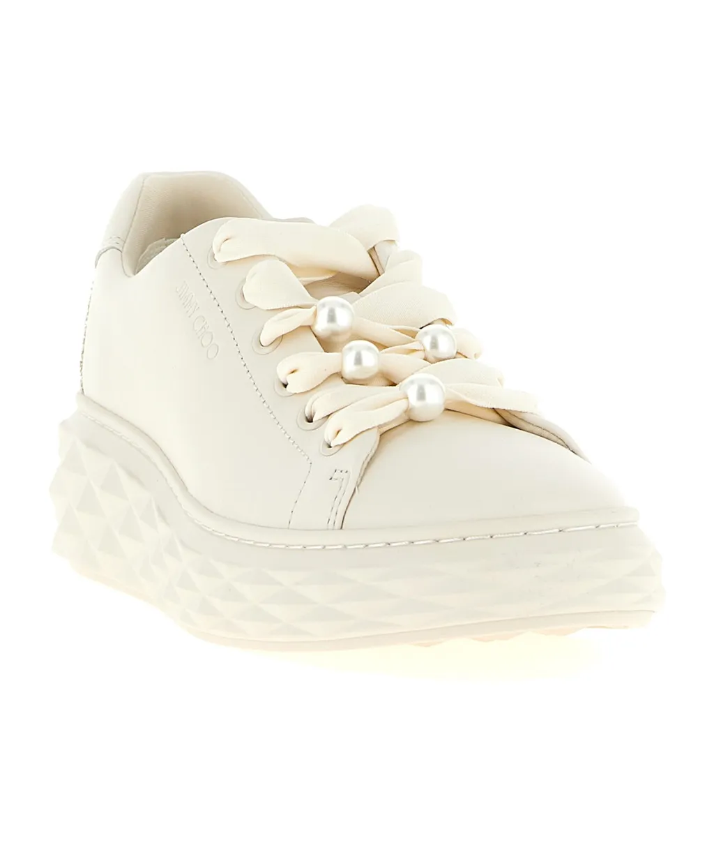 Diamond Light Maxi Leather Sneakers