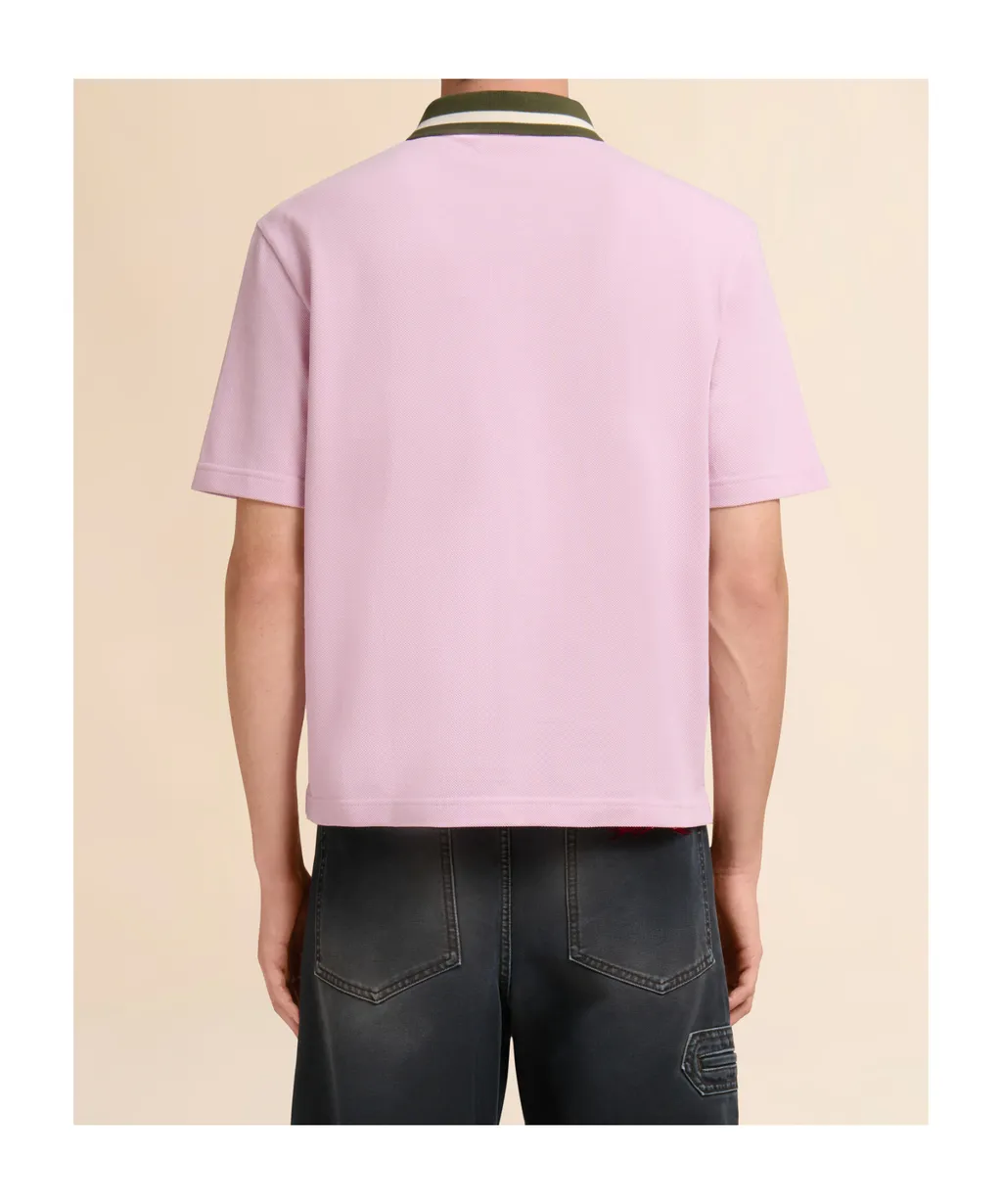 Marni Piqué Striped Polo Shirt
