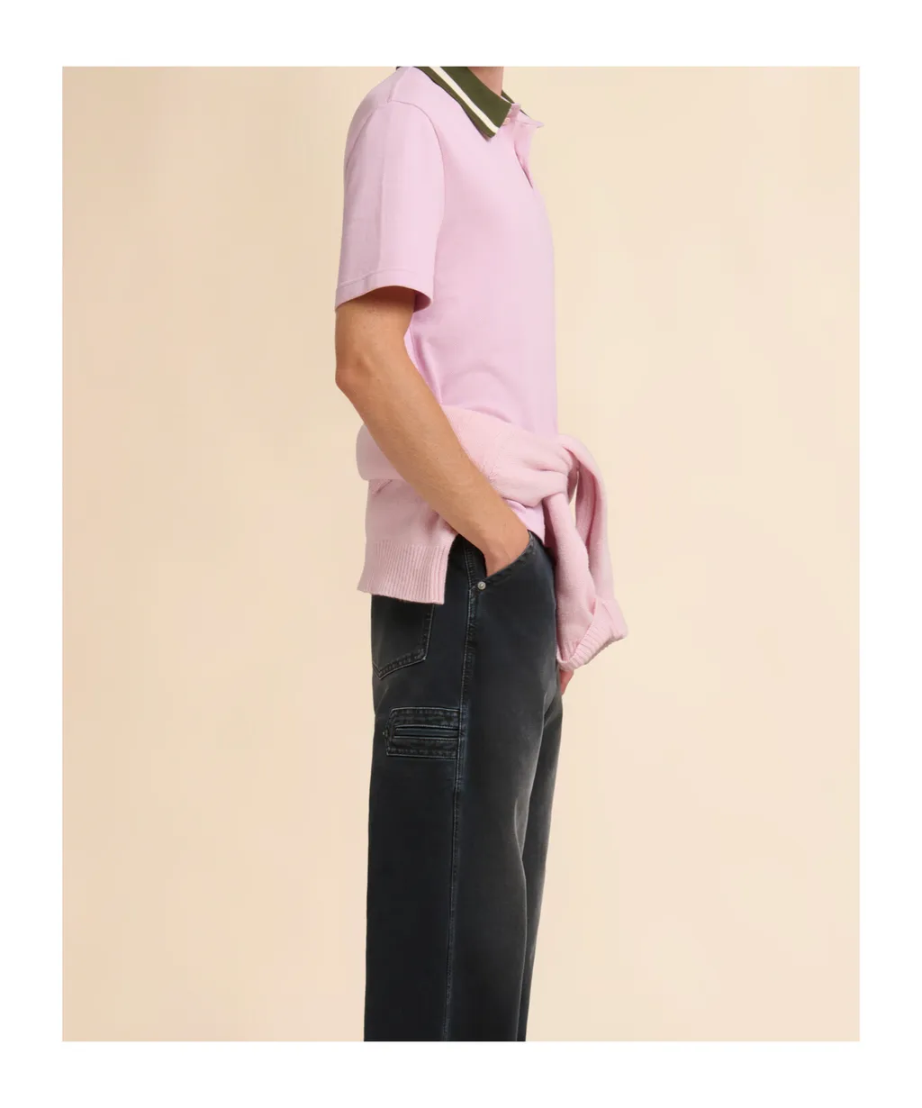 Marni Piqué Striped Polo Shirt