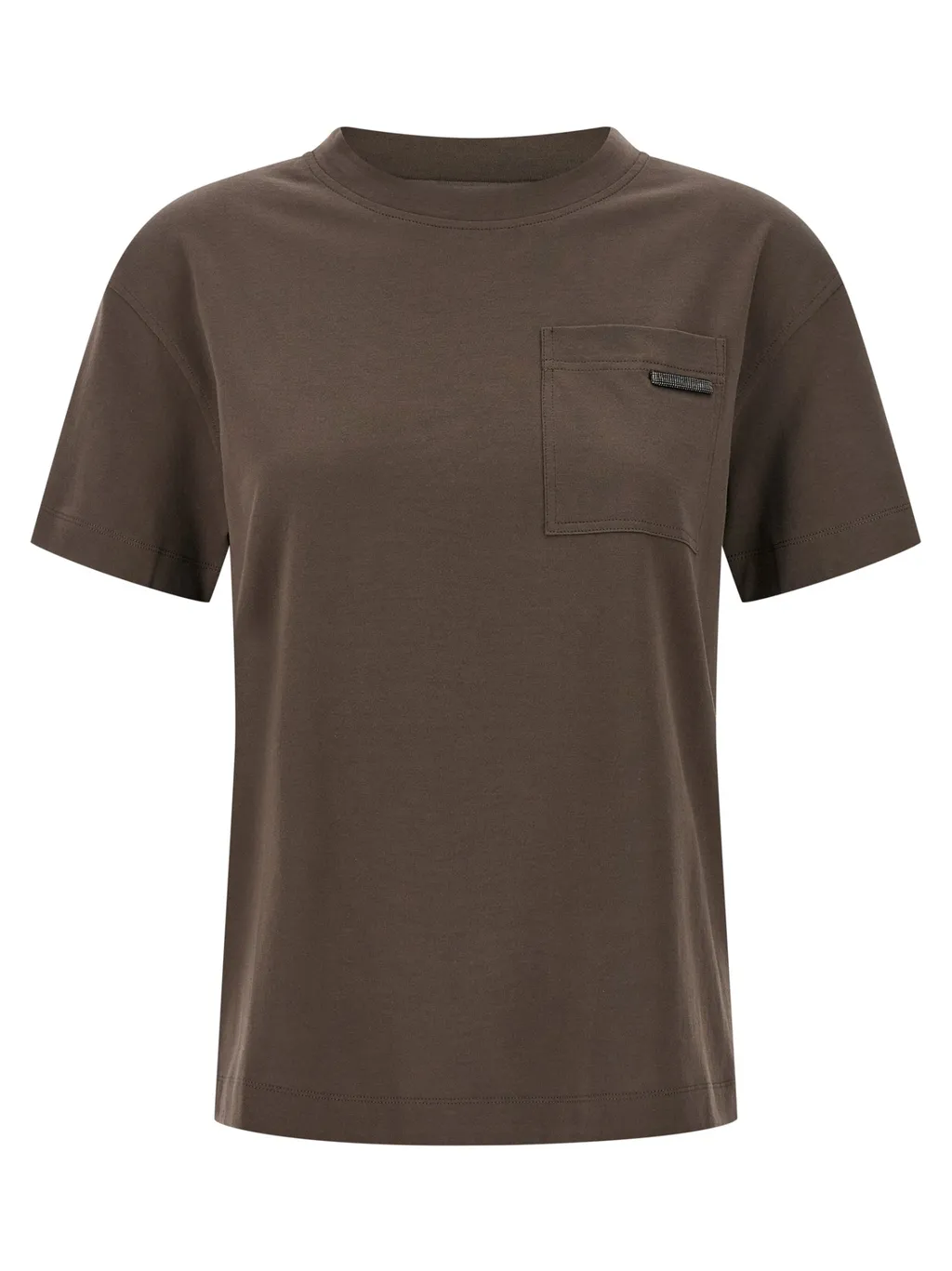 Brunello Cucinelli Monili Detailed Crewneck T-Shirt