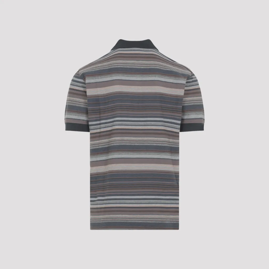 Paul Smith Striped Short Sleeve Polo Shirt