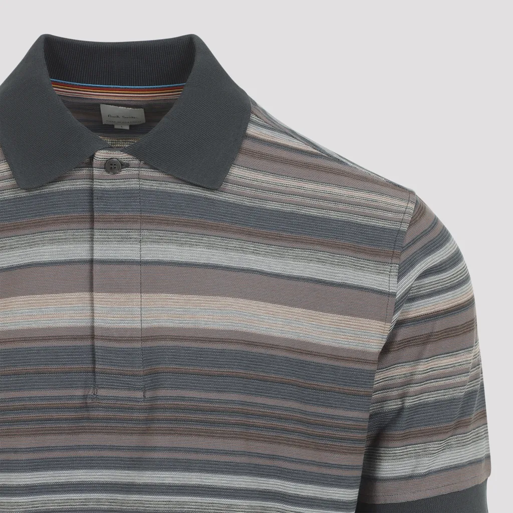 Paul Smith Striped Short Sleeve Polo Shirt