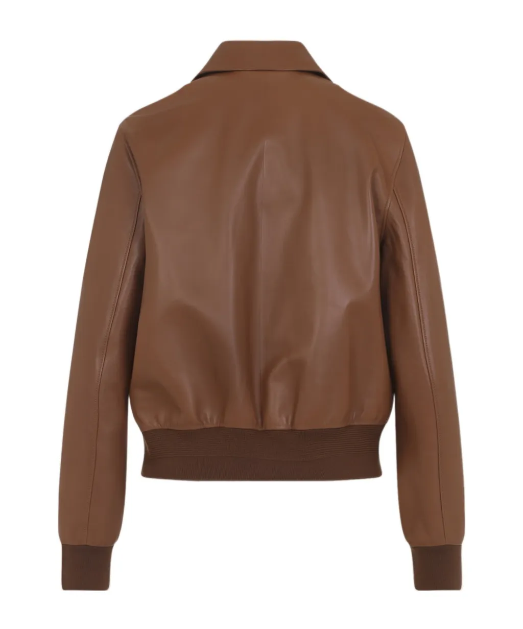 Ralph Lauren Sullivan Bomber Leather Jacket