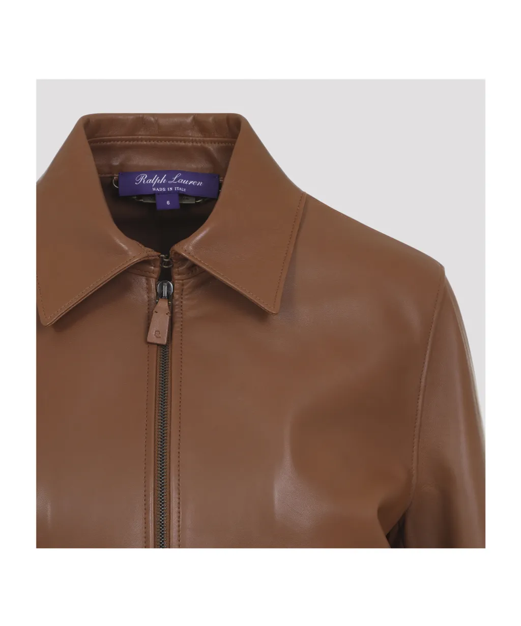 Ralph Lauren Sullivan Bomber Leather Jacket