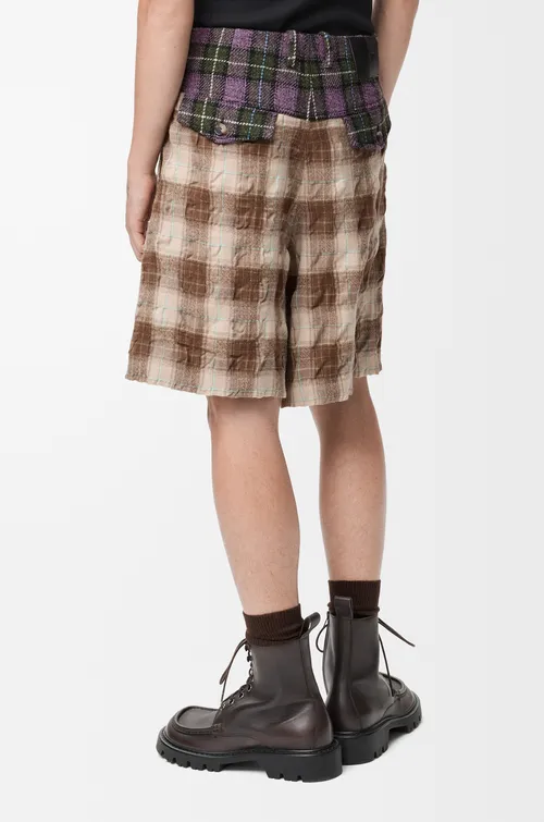 Shorts In Wool And Cotton