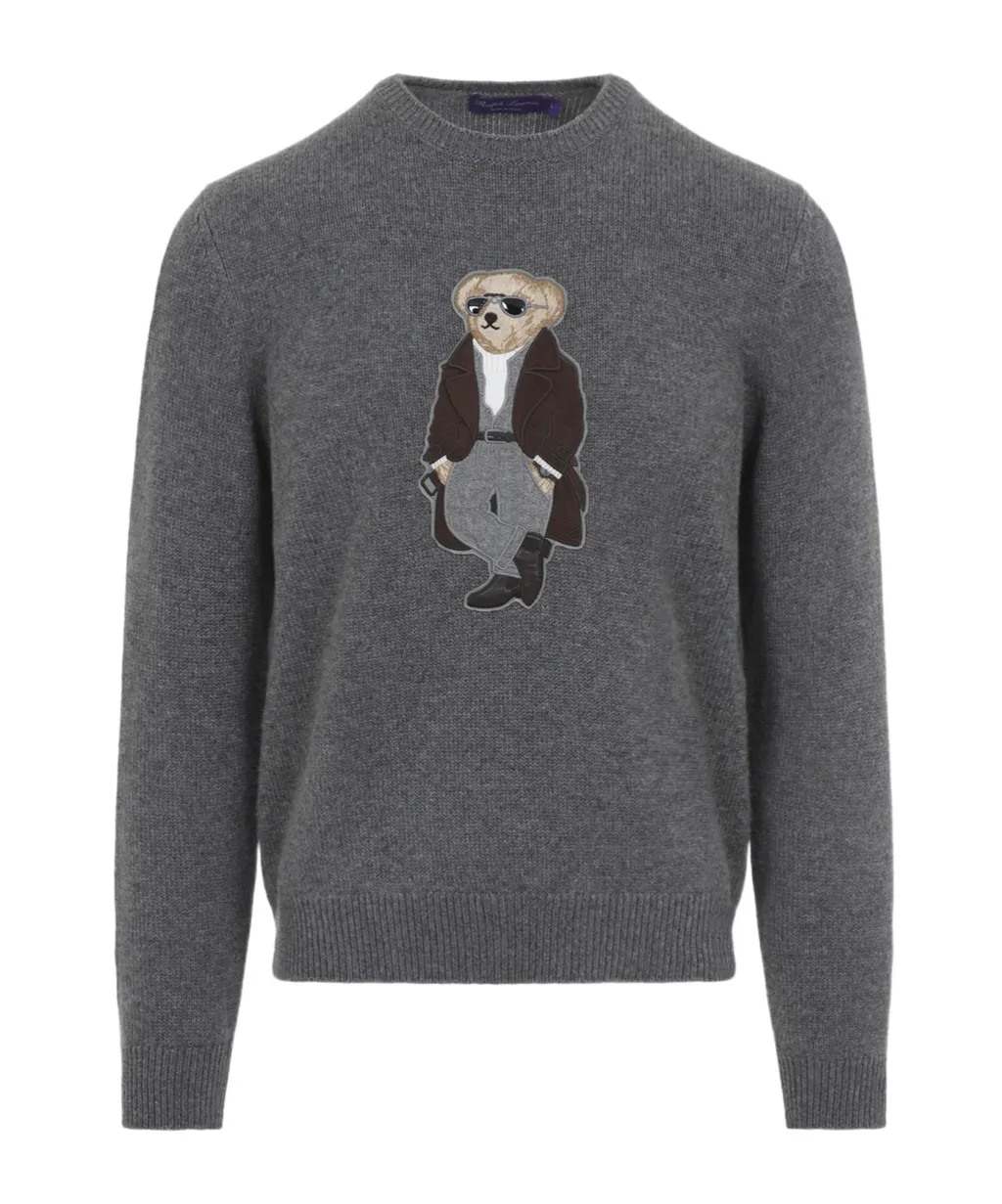 Ralph Lauren Bear Intarsia Knitted Sweater