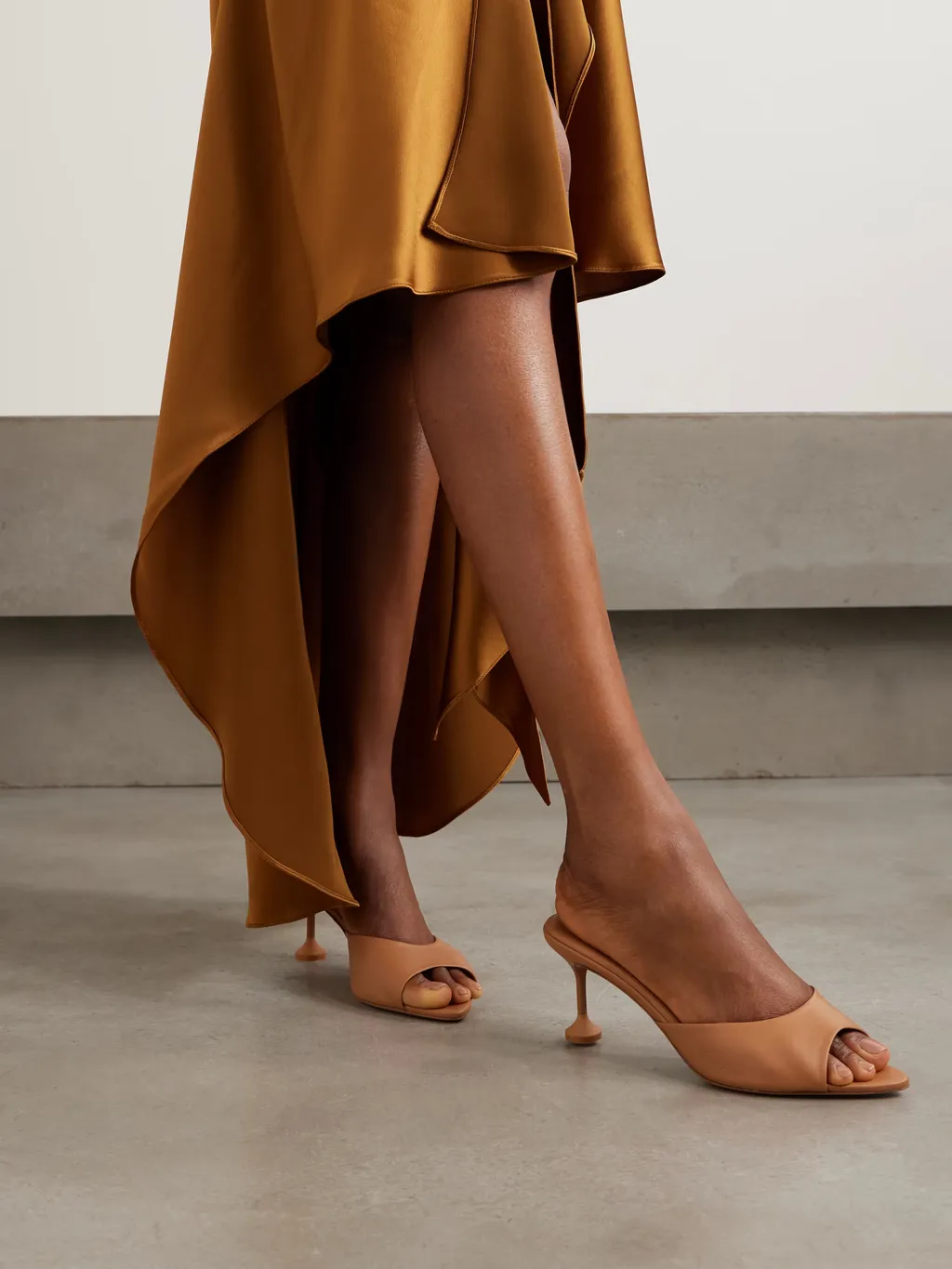 Bisous 65 Leather High-Heeled Sandals