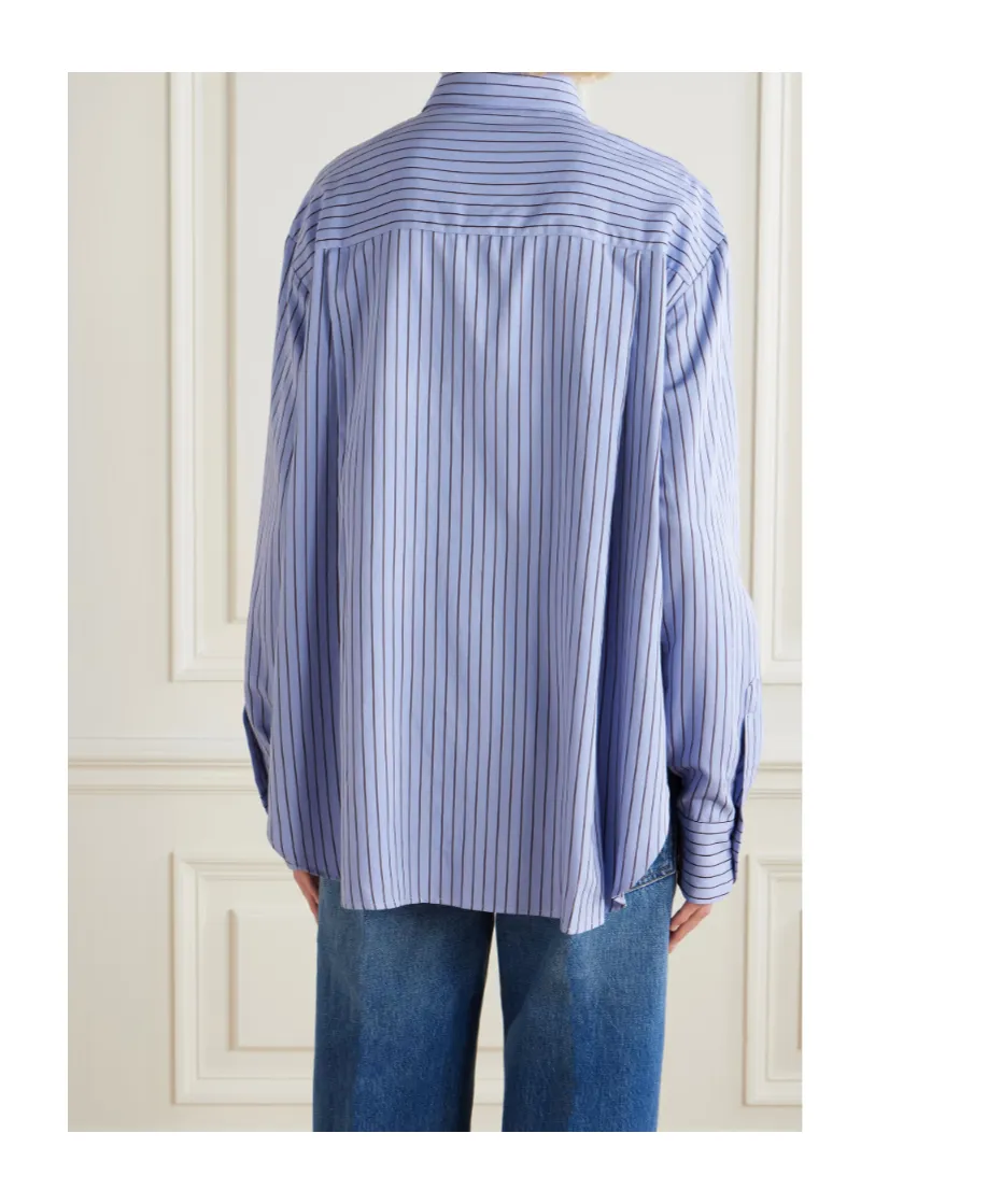 Peri Striped Lyocell-Blend Twill Shirt