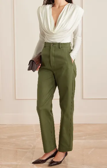 Wardrobe.Nyc Evening Cowl Neck Draped Blouse