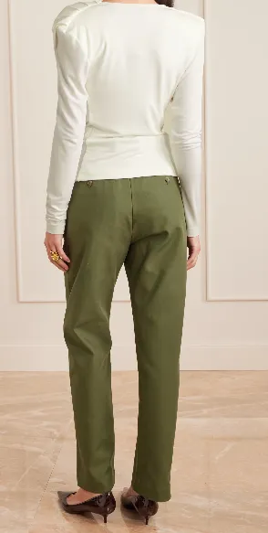 Wardrobe.Nyc Evening Cowl Neck Draped Blouse