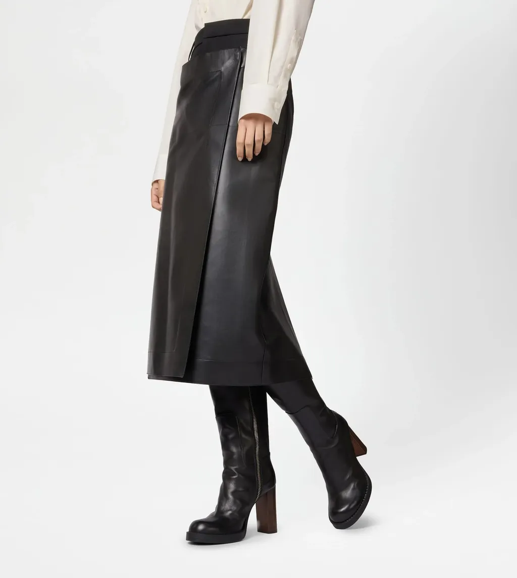 Round-Toe High-Heeled Boots