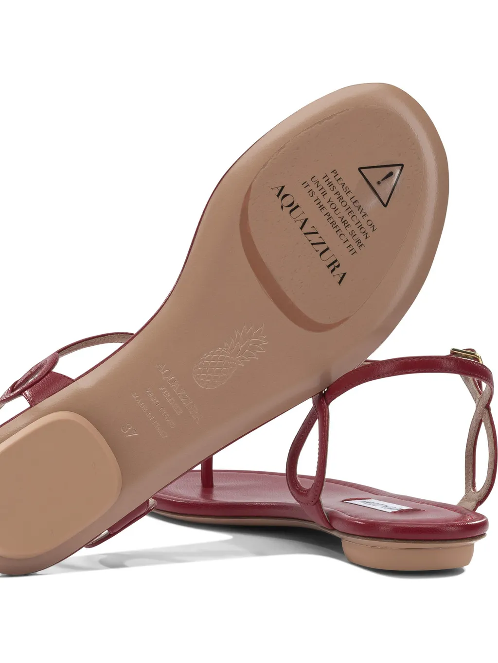 Aquazzura Buckle Detailed Open Toe Sandals