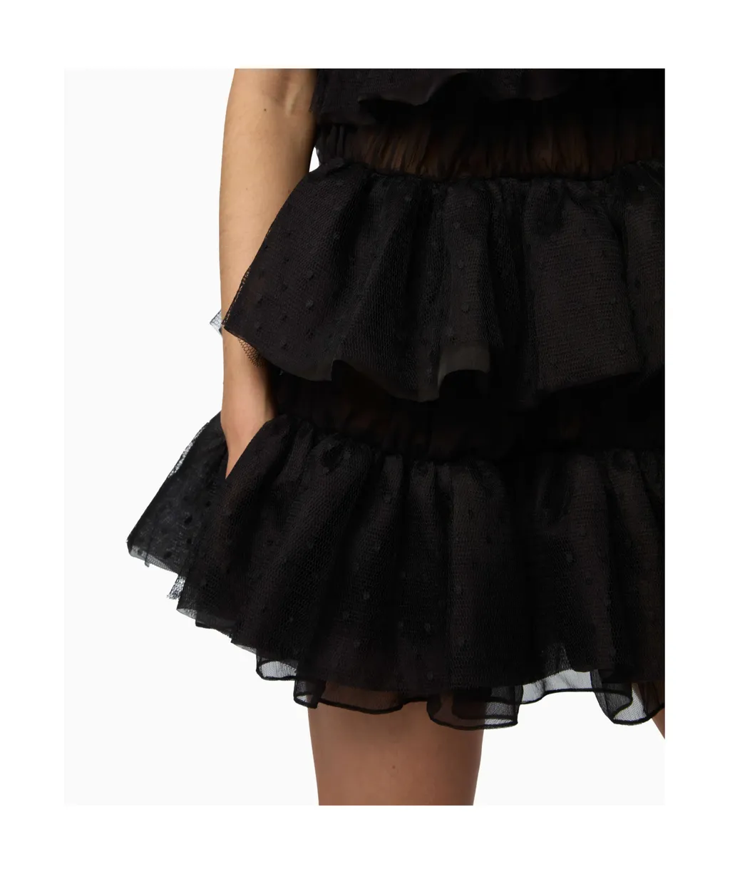 Halterneck Tiered Mini Dress