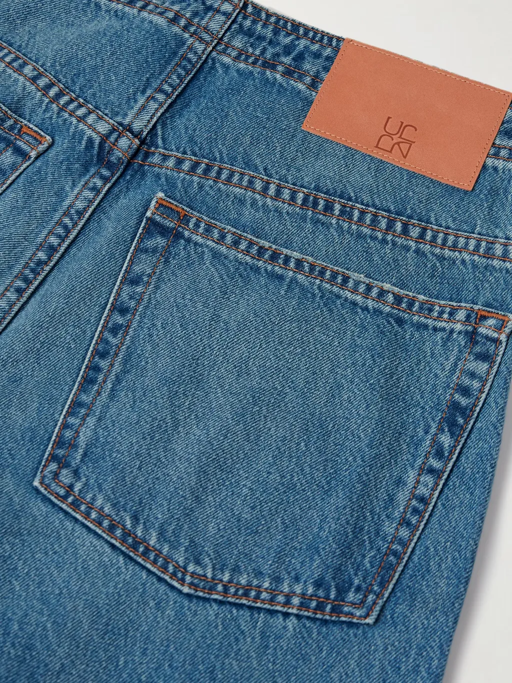 Patchwork High-Waisted Wide-Leg Jeans