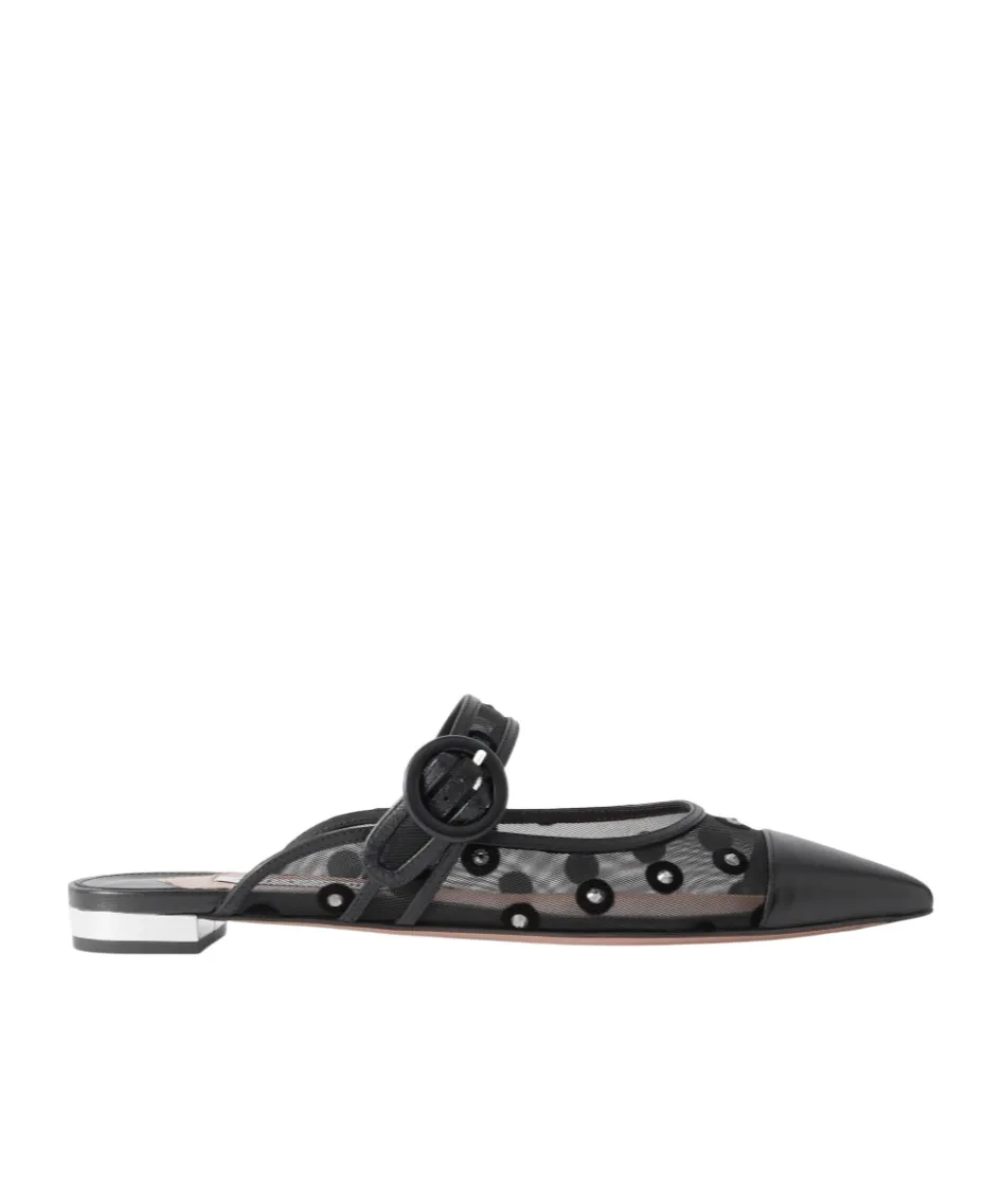 Crystal-Embellished Mules