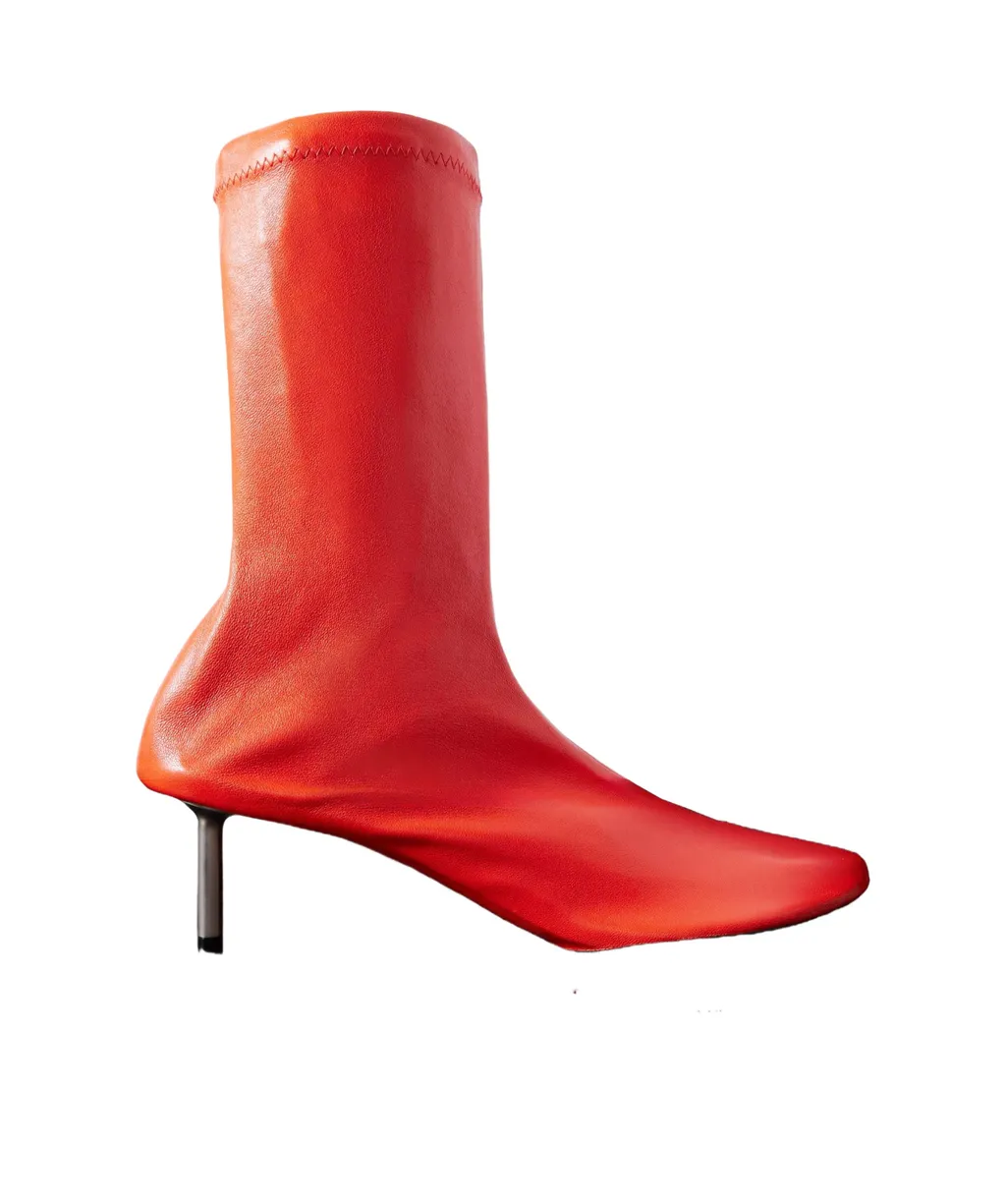 Thin-Heeled Ankle Boots