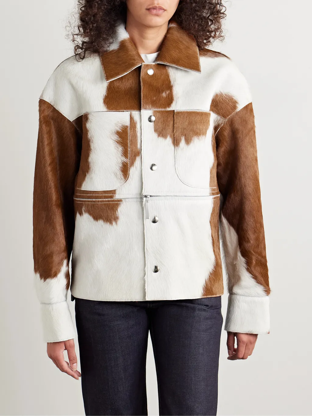 Stitch Printed Casual Jacket0