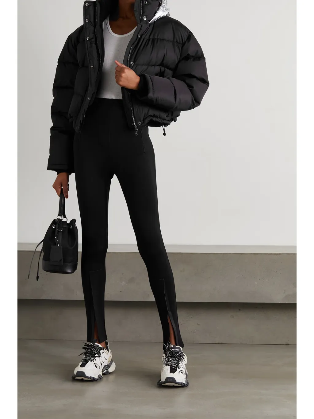 Hooded Quilted Down Jacket