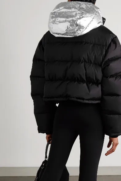 Hooded Quilted Down Jacket
