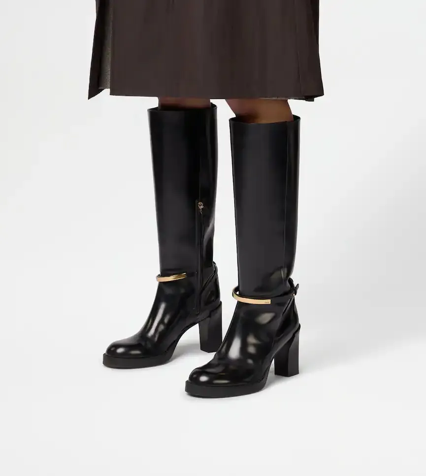 80Mm Leather Boots