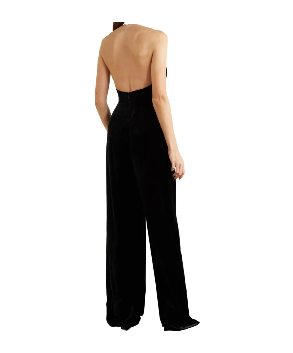 Illeana Two-Tone And Halterneck Jumpsuit