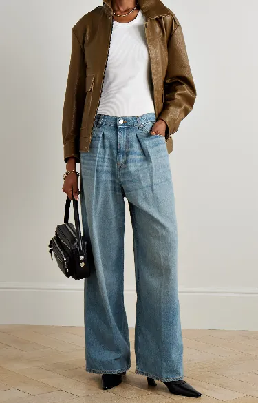 Candy Pleated Boyfriend Jeans