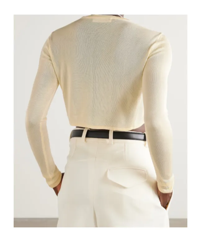Kazel Cropped Knitted Top