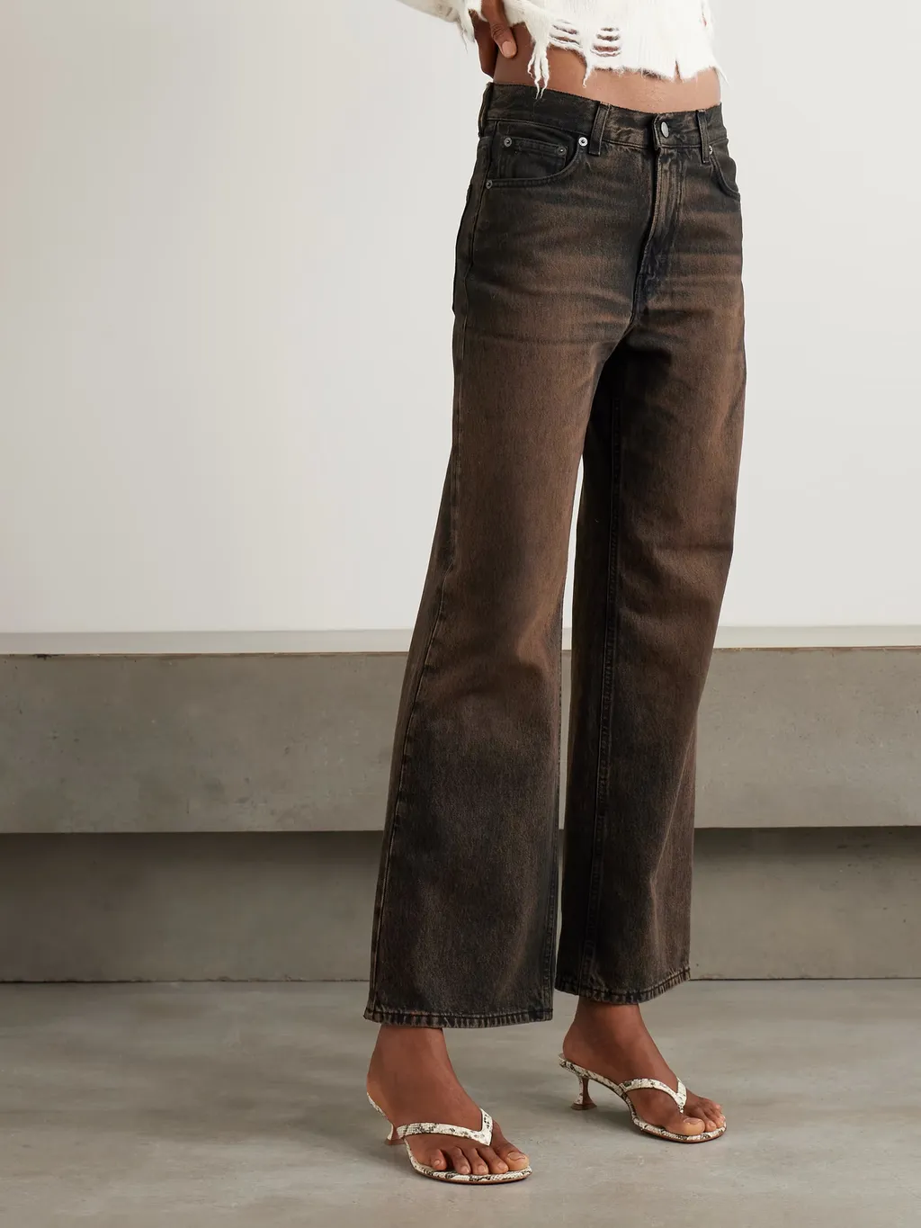 High-Waisted Wide-Leg Jeans