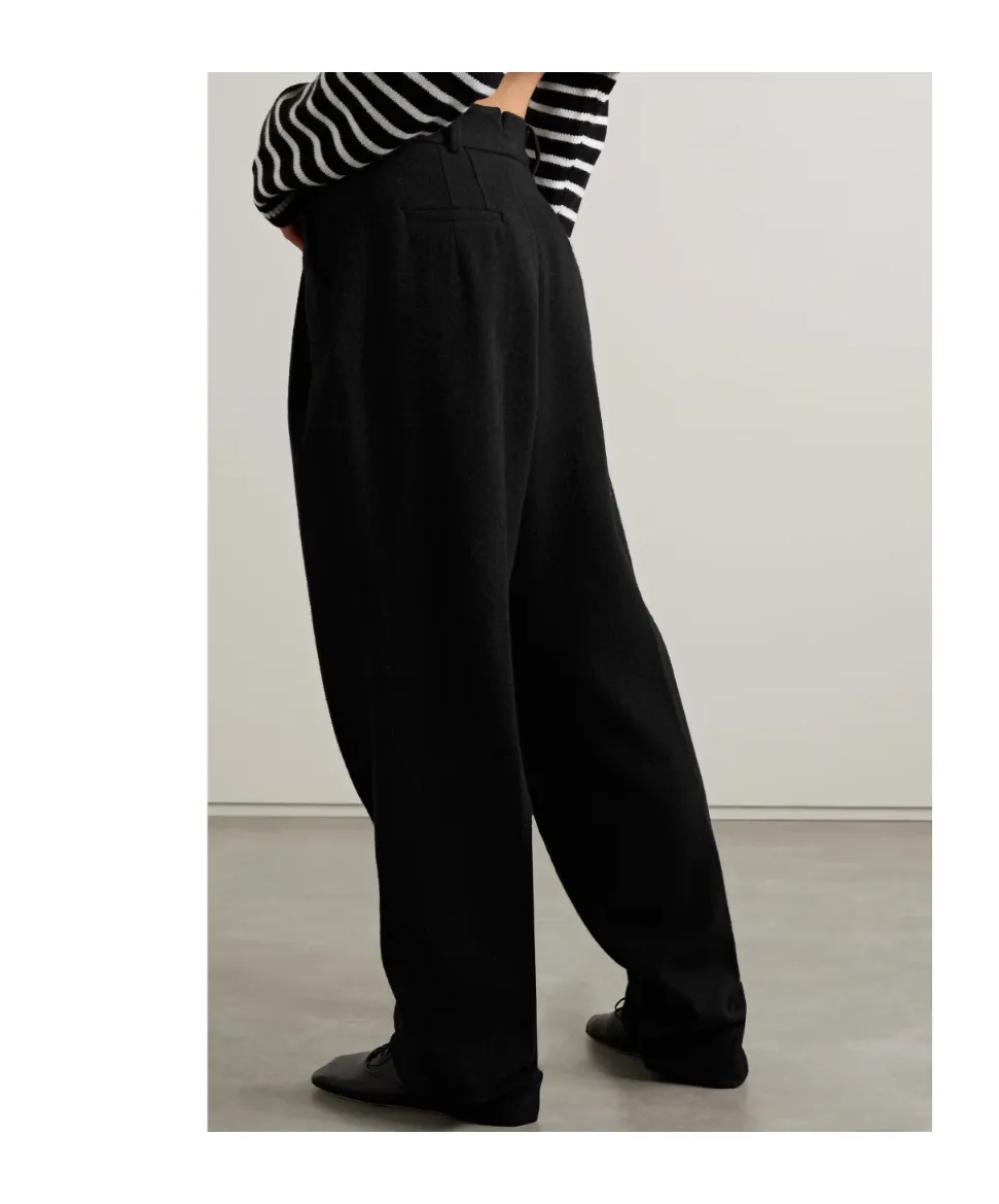 Layton Pleated Wool Trousers