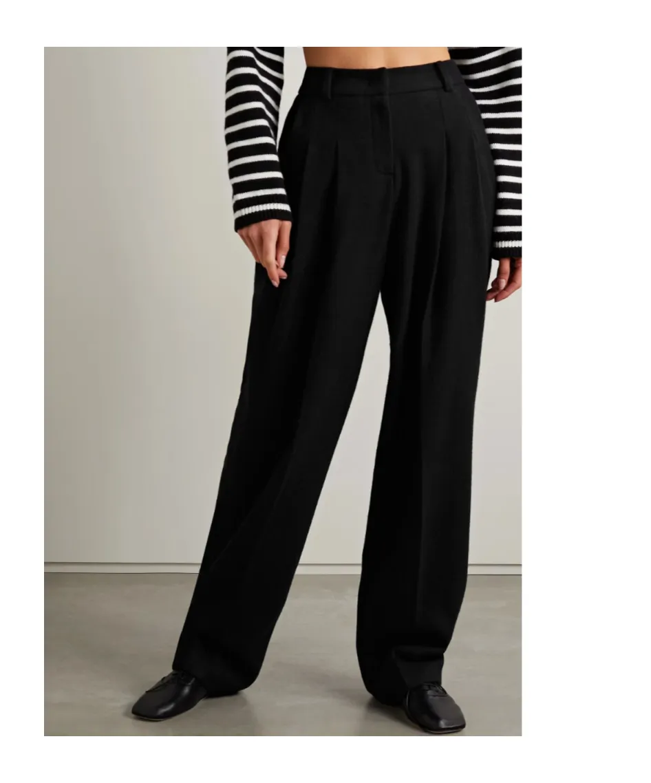 Layton Pleated Wool Trousers