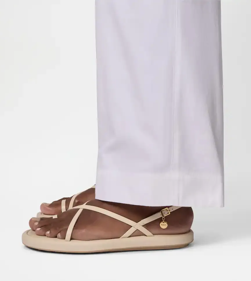 Cross-Strap Flat Sandals